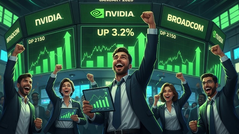 ភាគហ៊ុន Chipmaking ឡើងថ្លៃខ្លាំង ខណៈការ​វិនិយោគហូរចូលក្នងវិស័យ AI​ច្រើន